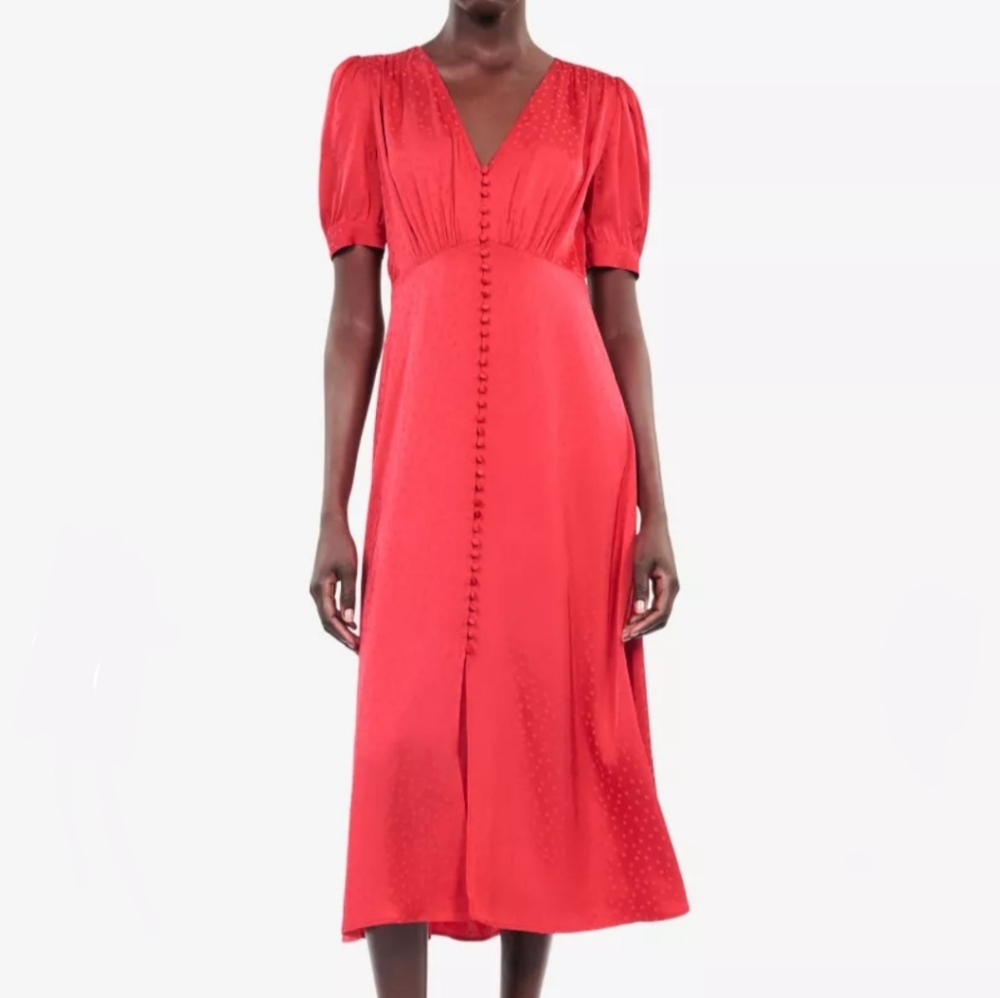 The Kooples Red Midi Dress